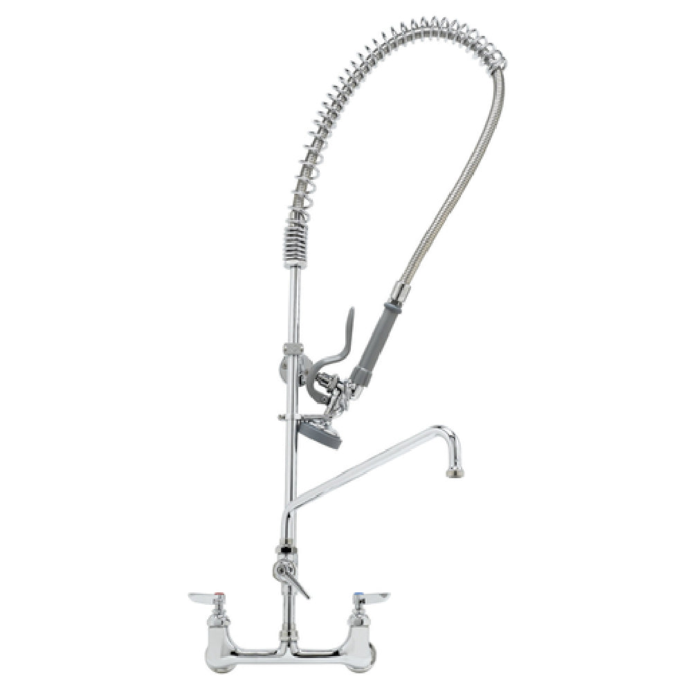 T&S Brass B-0133-ADF12-B EasyInstall Pre-Rinse Unit With Mixing Faucet Includes 6" Wall Bracket