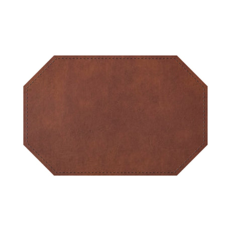 Risch TABLEMATOCT-LTH 17X11 Tuxedo Leather Bonded Leather Table Mat (specify Color)