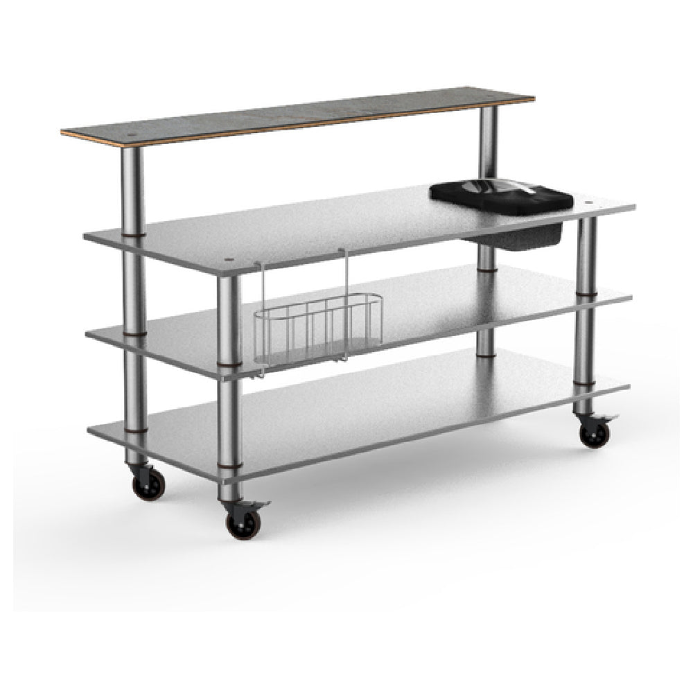 Steelite MGCMLC06GSXW Mogogo Buffet Solutions Modular ProBar Station 4-tier 71" X 40" X 47-1/2"H