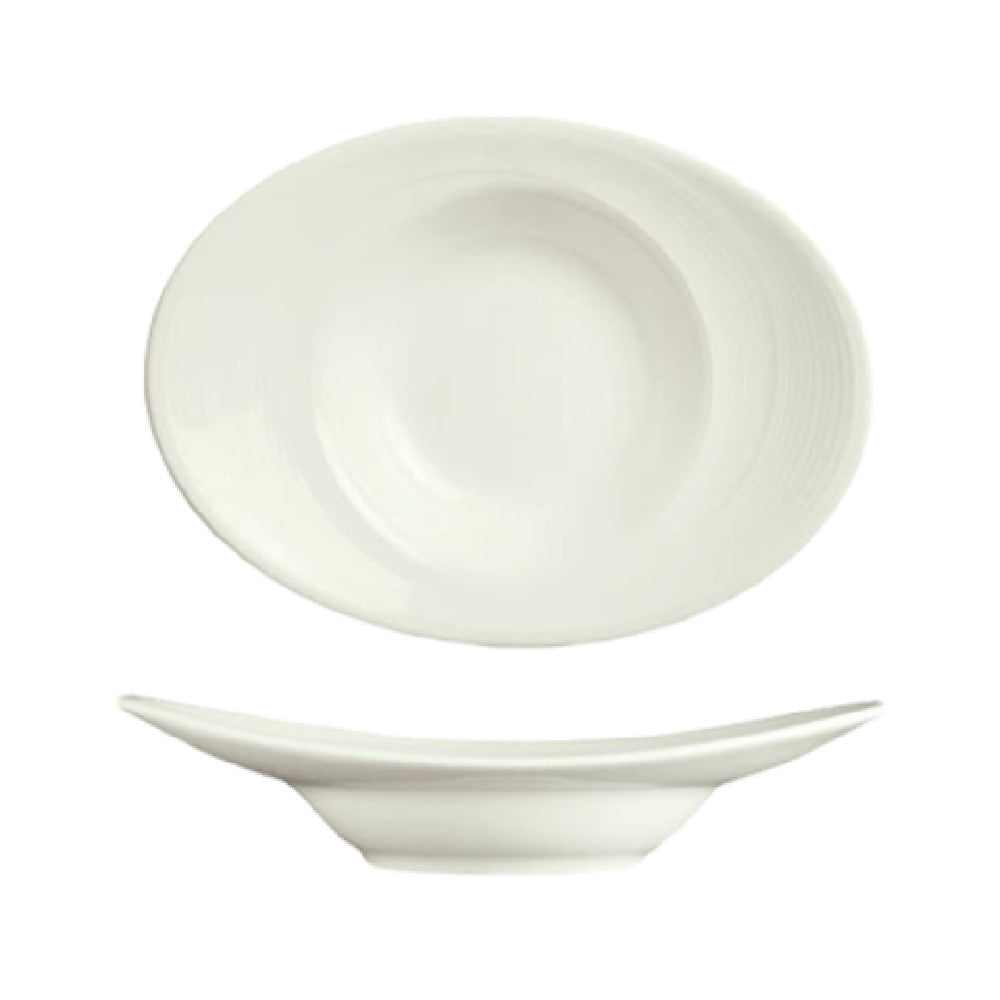 Libbey 987659327 (Formerly Syracuse China) Appetizer Dish 2-1/2 Oz. 6-1/2"L X 4-3/4"W X 1-1/2"H