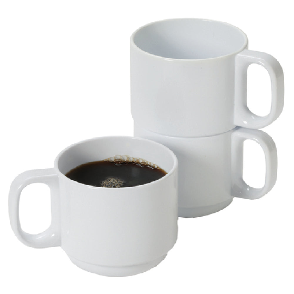 GET Enterprises TM-1408-W Mug 8 Oz. (10 Oz. Rim Full) 3-2/5" Dia. (4-3/4" Dia. With Handle) X 2-3/4"H