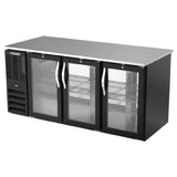 Beverage Air BB72HC-1-G-PT-B - Refrigerated Back Bar Pass-Thru Storage Cabinet, Three-section
