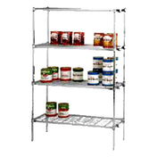 SPG 1430PG - Amco Shelving Unit Assembly, 60"W X 18"D X 84"H (4) Wire Shelves & (4) Posts