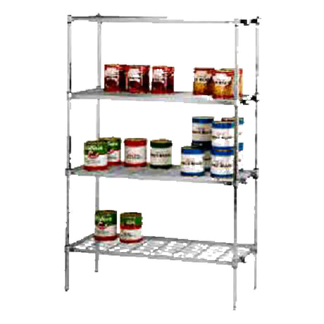 SPG 1430PG - Amco Shelving Unit Assembly, 60"W X 18"D X 84"H (4) Wire Shelves & (4) Posts