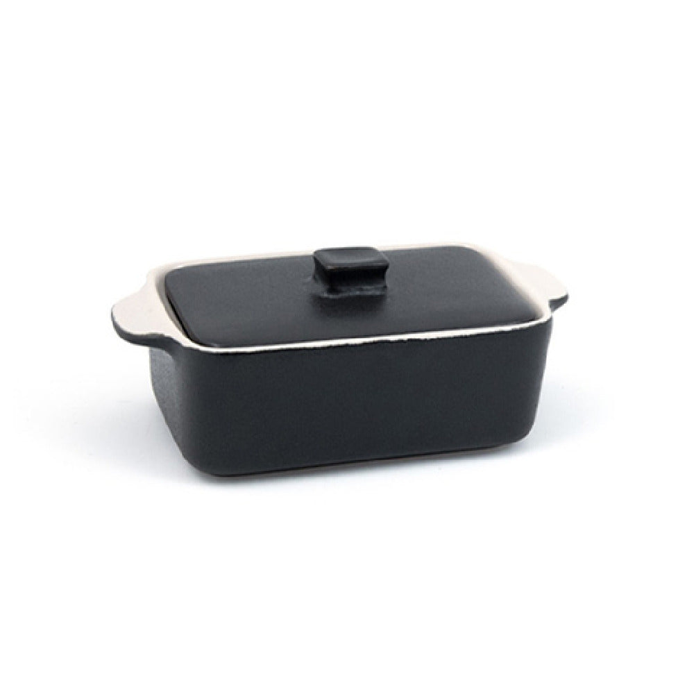 FOH DBO135BKC23 Kiln® Ovenware Dish 10 Oz. 6-1/4" X 3-3/4" X 2"