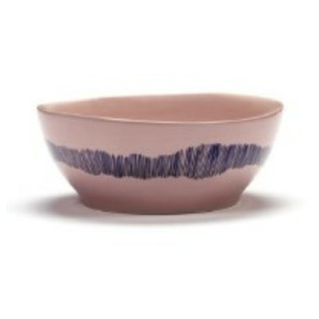 Paderno B8921010D Bowl L Delicious Pink Swirl-Stripes Blue