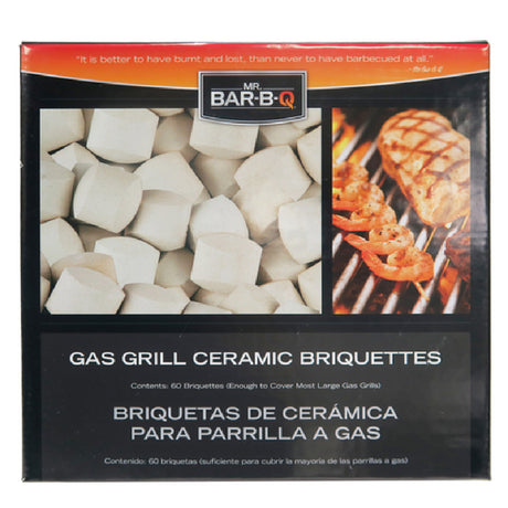 Chef Master 06000Y Mr. Bar-B-Q® Briquettes 60 Pieces For Gas Grill