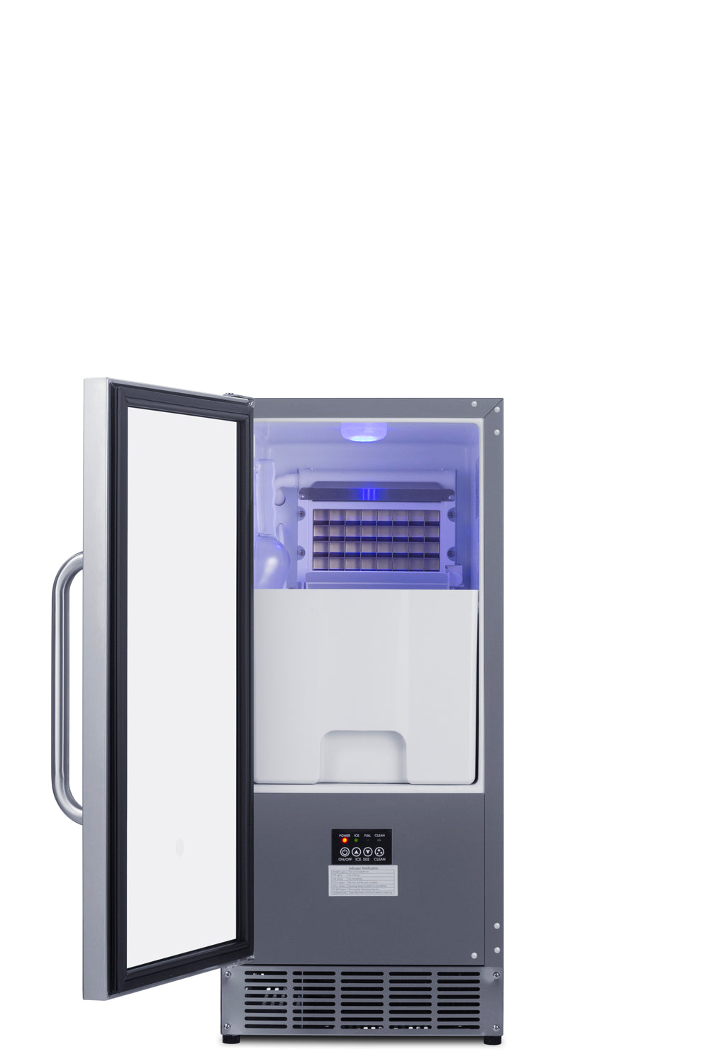 Summit BIM47OS Air-cooled Cube-style Built-In Outdoor 45 lb. Clear Ice Maker