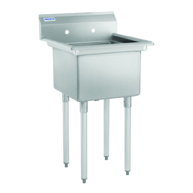 Hubert 29N-007 - Kratos® Compartment Sink, 18"W X 18"D X 12"H Bowl Size, 18-Gauge Stainless Steel