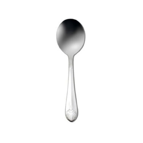 1880 Hospitality V131SBLF Oneida® Bouillon Spoon 6-1/8" Sculpted Handle Tip