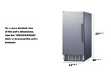 Summit BIM44GCSS Air-cooled Cube-style Floor Model Built-In 45 lb. Clear Ice maker