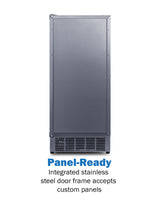 Summit BIM44GCSSIF Air-cooled Cube-style Built-In 45 lb. Clear Icemaker (Panel Not Included)