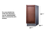 Summit BIM44GCSSIF Air-cooled Cube-style Built-In 45 lb. Clear Icemaker (Panel Not Included)
