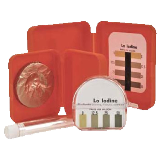 Franklin Machine Products 142-1160 Iodine Test Kit With Paper & Tube Quickly Measure The Amount Of Titratable Iodine In Sanitizing Solutions