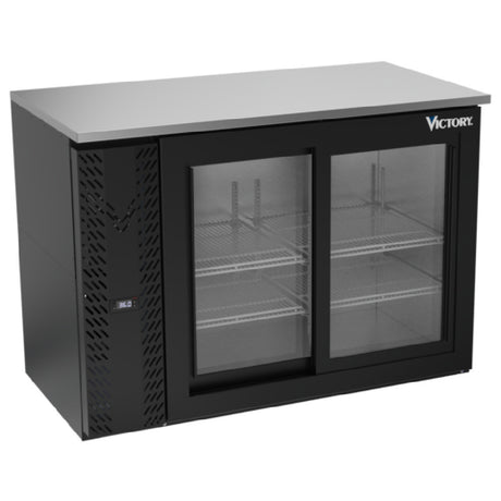 Victory VBBN48HC-F-GS-B - Back Bar Refrigerator, Food Rated, Two-section