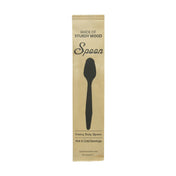 PacknWood 210CVB193W - Knife, Heavy Weight Wooden Spoon Wrapped In Paper Wrapper
