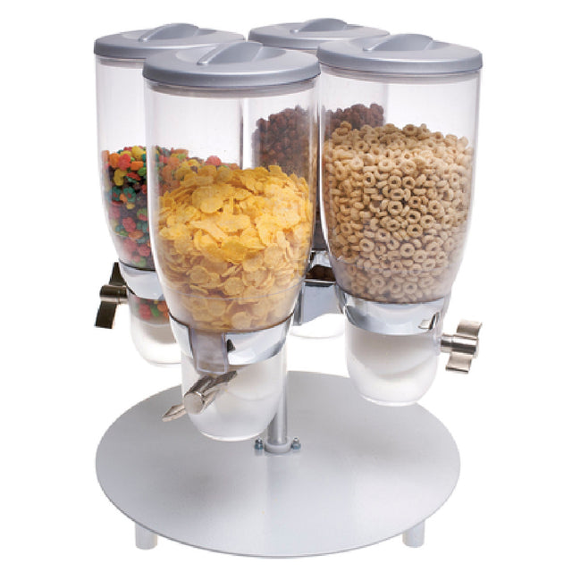 Cal Mil 3514-4-39 Cereal Dispenser (4) 3.5L Capacity Cylinders 13-1/2"W X 13-1/2"D X 17-3/4"H