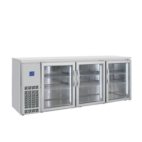 BK Resources SSBB-3G-85 Back Bar Refrigerator 85"W (3) Glass Door