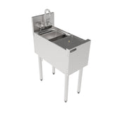 Perlick TSF12PS-SR TSF Series Underbar Prep Sink 12" W X 24" D X 36" H With Sink Bowl (9.75"W X 10.5" FTB X 6" D)