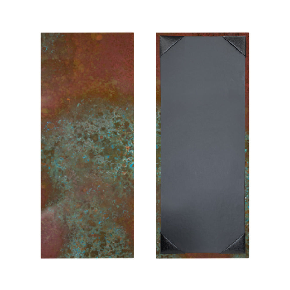 Risch PATINA-1V 4.25X11 Patina Hardback Authentic Copper Menu Cover (specify Color)
