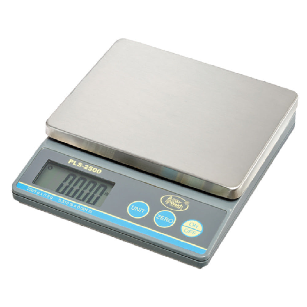 Yamato PLS-2500 Accu-Weigh® Lab/Portion Control Scale Digital 2500 G X 0.5 G / 5.5 Lb. X 0.001 Lb. / 88 Oz. X 0.02 Oz.