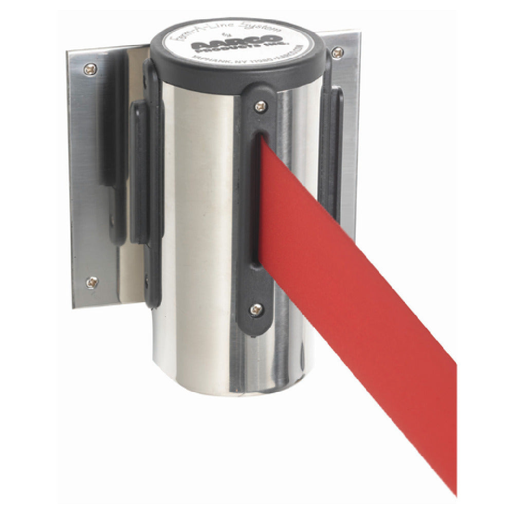 Aarco WM-10CRD WM-10CRD Form-A-Line™ System Wall Mounted Retractable Belt With A Chrome Casing