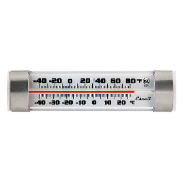 San Jamar THDLRFG Escali Refrigerator/Freezer Thermometer Analog 1-1/4 X 4-3/4 X 3/4"