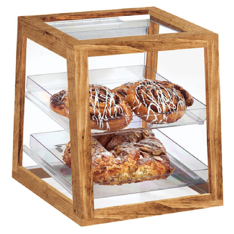 Cal Mil 3832-99 Madera Mini Display Case 11-3/8"W X 12-1/8"D X 12-1/2"H 2-tier