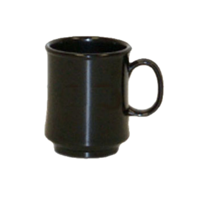 GET Enterprises TM-1308-BK Black Elegance™ Mug 8 Oz. (10 Oz. Rim Full) 3-1/4" Dia. X 3-3/4"H