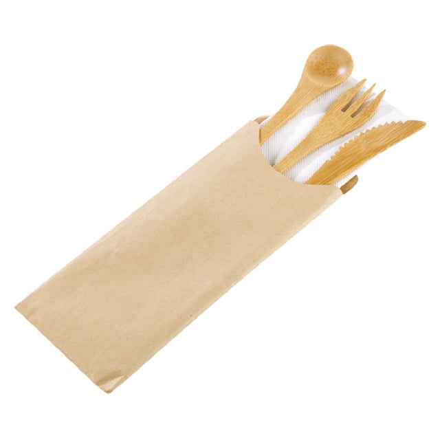 PacknWood 210CVBAK4K - Cutlery 4/1 Kit, 6.3", Includes: (1) Knife