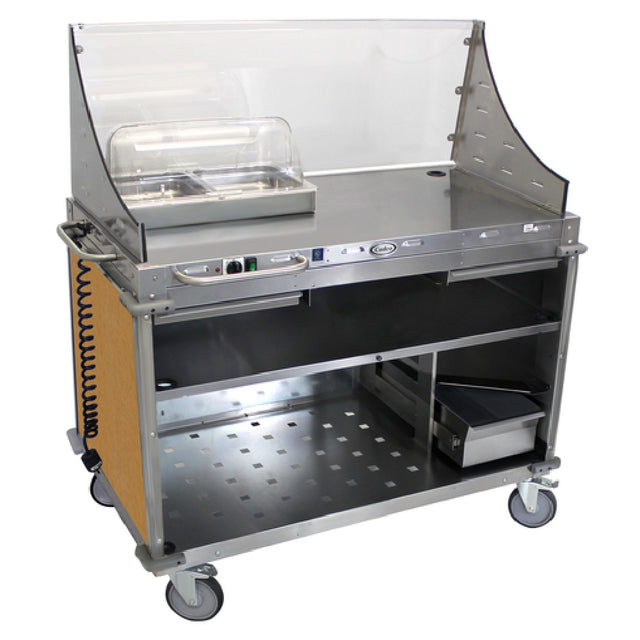 Cadco CBC-DC-L1 Mobile Demo/ Sampling Cart Large Full Size Buffet Server