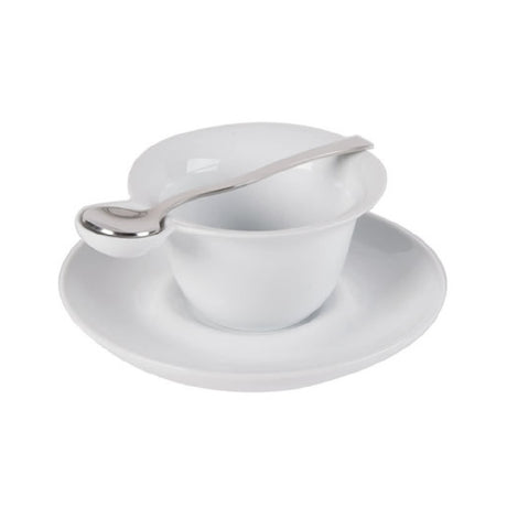 CAC China PTC-5-S Party Collection Cup And Saucer Set Includes: (1) 7 Oz. 5-1/4"L X 4-1/8"W X 2-3/8"H Cup