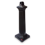 Rubbermaid FG9W3000BLA - GroundsKeeper™ Smoking Management Tuscan Receptacle, 13" Square X 38-2/5"H