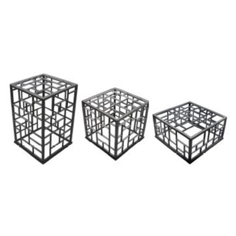 GET Enterprises MONPDCSETST Bugambilia® Mondrian Riser Set 3 Piece Includes (1) Each: 10" X 10" X 14-1/2"H