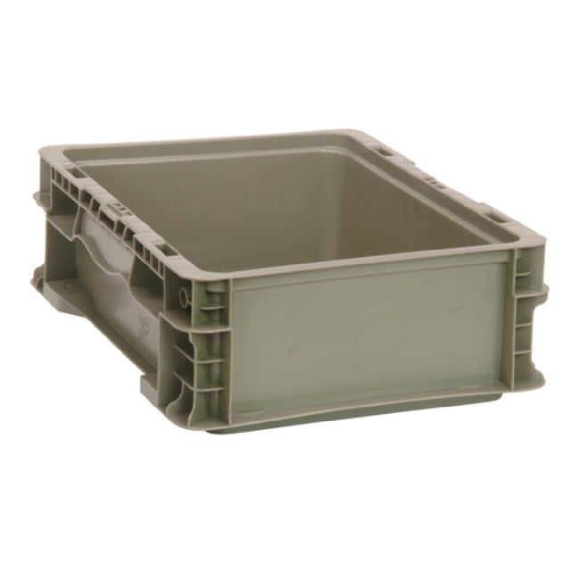 Quantum RSO1215-5 Stacker Straight Wall Container 12"L X 15"W X 5"H Up To 175 Lbs. Stack Capacity