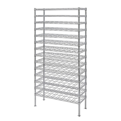 Quantum WR86-1448WSC Wine Cradle Shelving Unit Wire 48"W X 14"D X 86"H