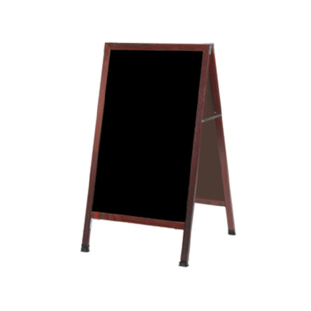 Aarco MA-11 Sidewalk Markerboard 24"W X 42"H Black Melamine Board