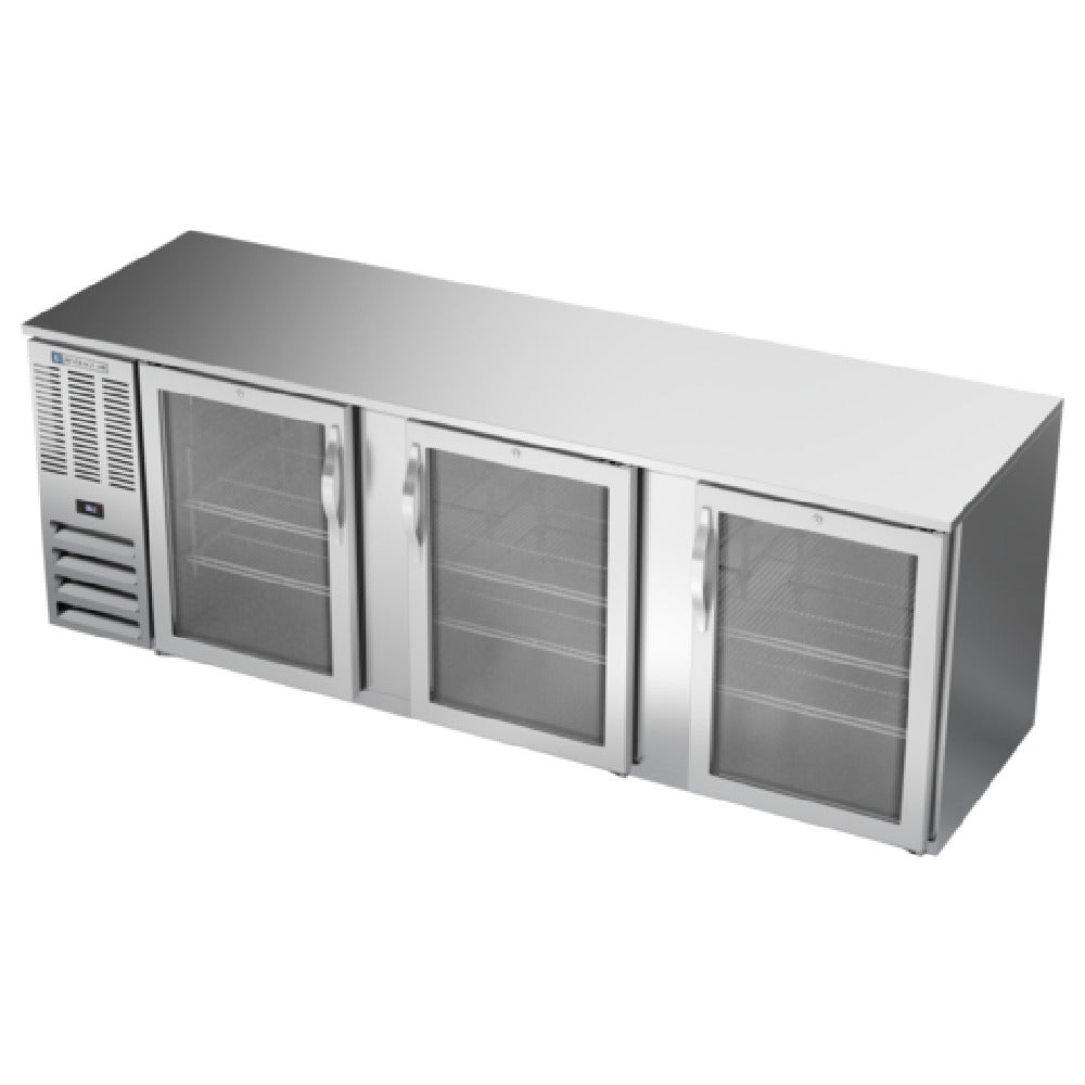 Beverage Air BB94HC-1-FG-S - Refrigerated Food Rated Back Bar Storage Cabinet, Three-section
