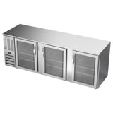 Beverage Air BB94HC-1-FG-S - Refrigerated Food Rated Back Bar Storage Cabinet, Three-section