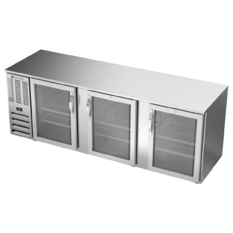 Beverage Air BB94HC-FG-S - Refrigerated Food Rated Back Bar Storage Cabinet, Three-section
