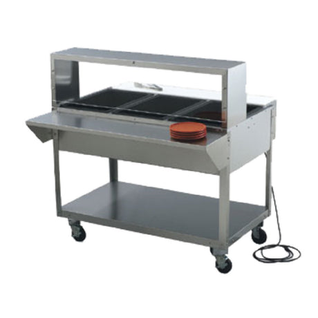 Vollrath 38053 ServeWell® Single Deck Cafeteria Breath Guard 46"W X 10"D X 13"H