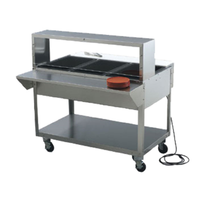 Vollrath 38055 ServeWell® Single Deck Cafeteria Breath Guard 76"W X 10"D X 13"H