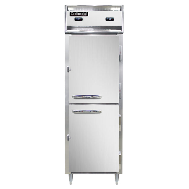 Continental Refrigerator D1RFNHD Designer Line Refrigerator/Freezer Reach-in One-section