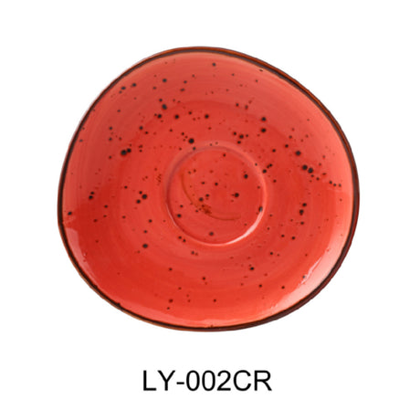 Yanco LY-002CR Lyon Saucer 6-1/2"L X 3/4"H Freeform