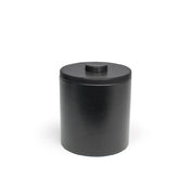 FOH RIB017BKL21 3.5qt Round London Ice Bucket Black With Black Lid Includes One RIB017BKL21-BTM 3.5qt Round London Ice Bucket Base Black