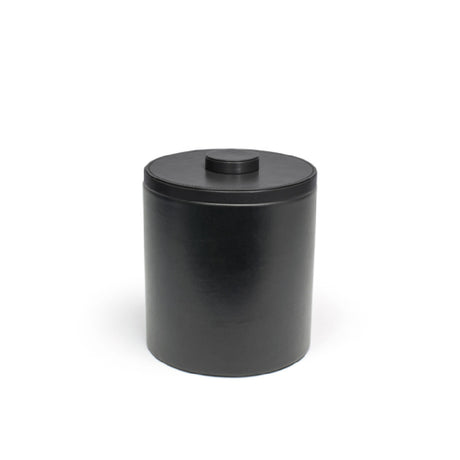 FOH RIB017BKL21 3.5qt Round London Ice Bucket Black With Black Lid Includes One RIB017BKL21-BTM 3.5qt Round London Ice Bucket Base Black