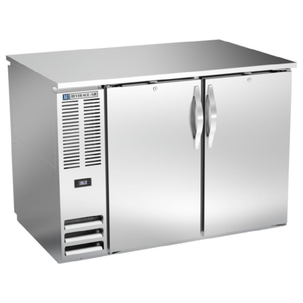 Beverage Air BB48HC-1-PT-S - Refrigerated Pass-Thru Back Bar Refrigerator, Two-section