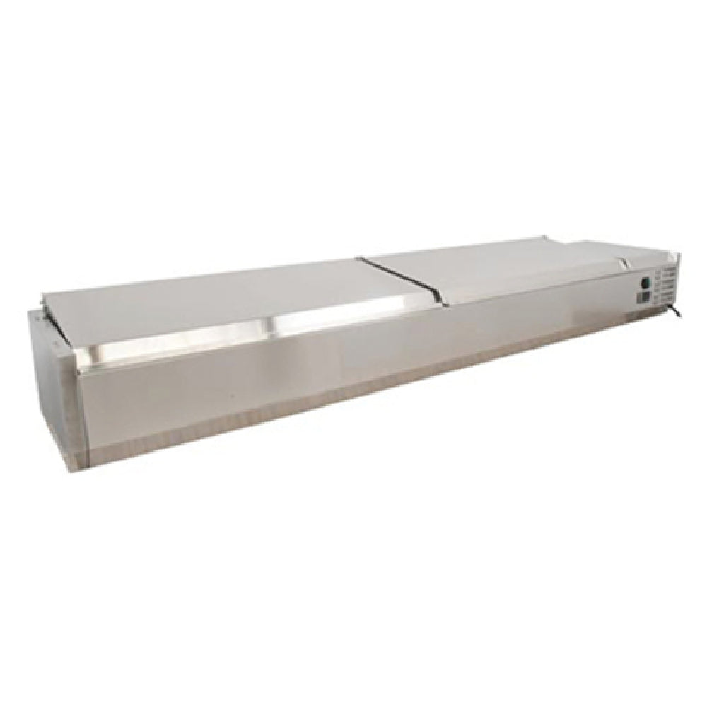 Omcan 46657 (RS-CN-0006-PSS) Refrigerated Topping Rail Stainless Steel Cover