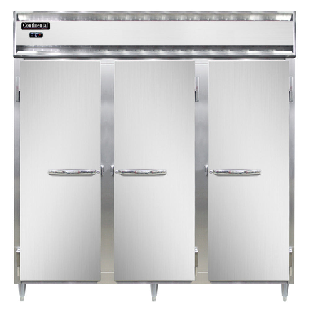 Continental Refrigerator DL3F-SS Designer Line Freezer Reach-in Three-section