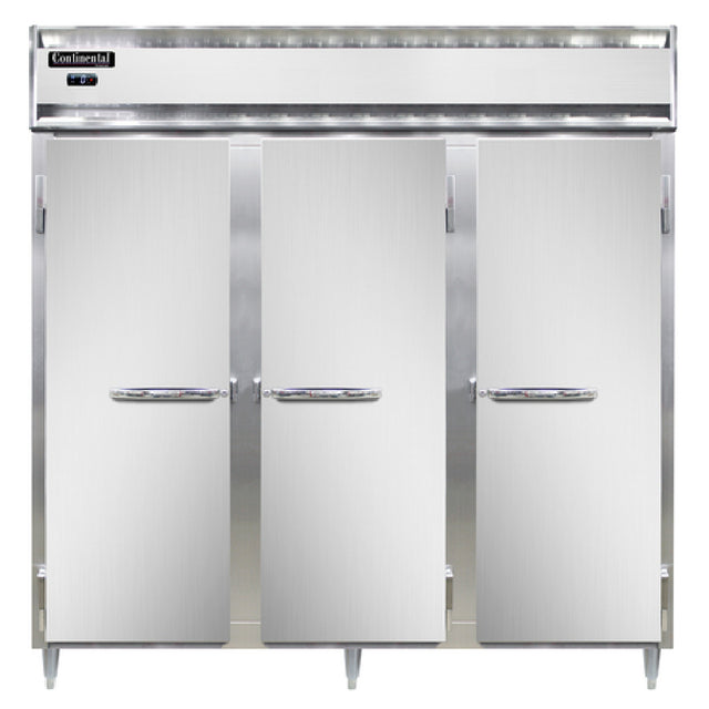Continental Refrigerator DL3F-SS Designer Line Freezer Reach-in Three-section
